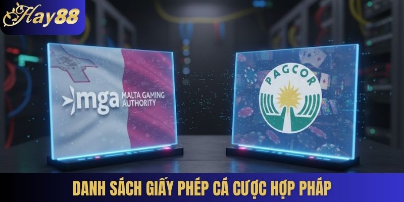 Danh sách giấy phép cá cược hợp pháp