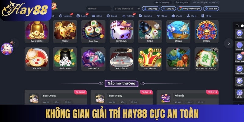 Không gian giải trí HAY88 cực an toàn